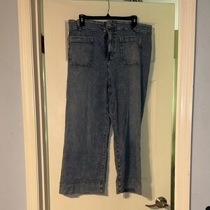 Like New Sz 16 LC Lauren Conrad Blue Crop Jeans.